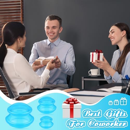 TrelaCo 6 Pcs Silicone Cupping Kit for Massage Therapy,Clear Blue - Image 4