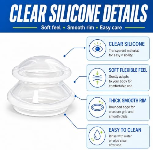 ELERA Cupping Kit for Massage Therapy – Silicone Cupping Therapy Set with 3 Massage Cups (S/M/L), Ideal for Cellulite, Relaxation & Daily Self-Care - Image 7