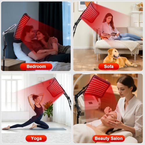 Red Light Therapy for Body and Face, 3 in 1 660nm & 850nm Red Light Panel - Image 6