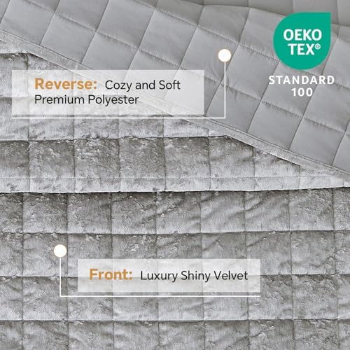 BEDELITE Velvet Quilt Set Queen Size, Luxury Velvet Comforter Bedding - Image 4