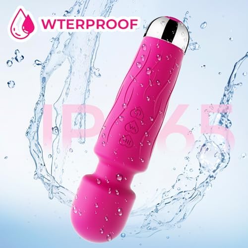Kverg Handheld Personal Small Massage Gun for Women, Neck Massager for Office, Deep Tissue Massager Remote Control Cordless,Home Use, Gift for Women Lemon Red - Image 4