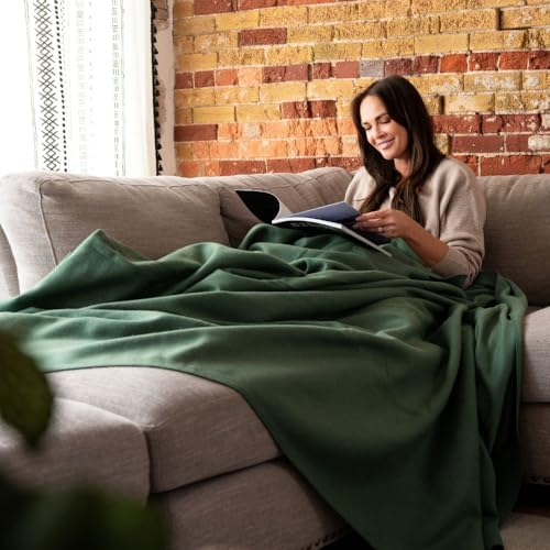 Arcturus Bighorn 100% Virgin Wool Blanket | Heirloom-Quality Wool Bedding for Home & Cabin | Warm, Thick & Durable (Twin Size, Sage) - Image 5