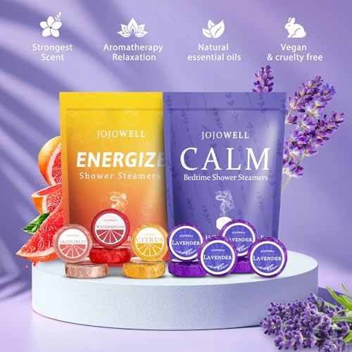 Shower Steamers Aromatherapy - 12 Pack Shower Bomes with Essential Oils, Birthday Gifts for Women Wife, Relaxation Self Care SPA Christmas Gift for Women Mom Grandma Sister - Image 2