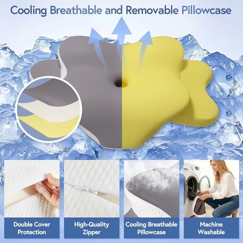 Ergonomic Cervical Memory Foam Pillow for Sleep Apnea Neck Support - Image 5
