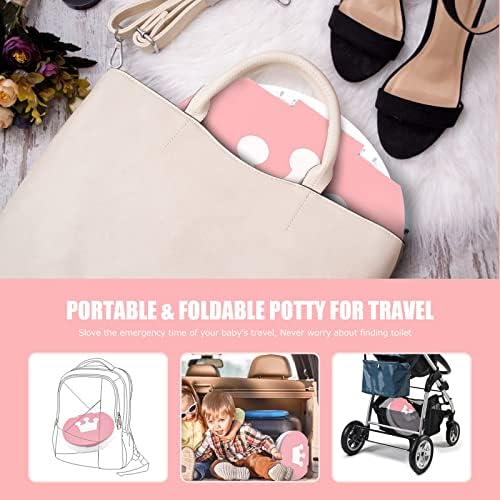 Portable Potty for Toddler Travel Foldable Car Potty Seat for Boys Girls - Image 4