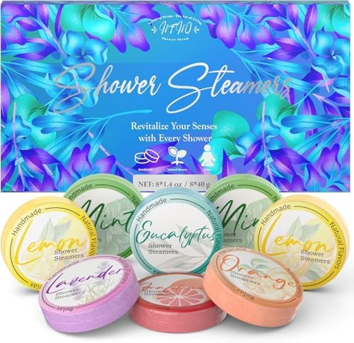 HFHO Shower Steamers Aromatherapy 8 Pack Natural Essential Oils Home Spa by HFHO
