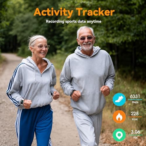 Senior Friendly Fitness Tracker, No App No Phone Required, 1.83'' Display - Image 3
