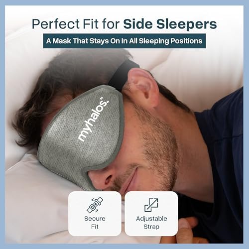 MyHalos® Sleep Mask for Men and Women, 3D Blackout Eye Masks for Sleep - Image 6
