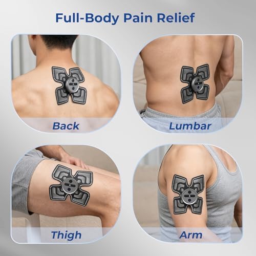 KingPavonini Official TENS Unit Replacement Pads 4.33'' x 4.33'' (Model U8PRO, U13, HZ9151B, HZ9151C),4 PCS - Image 3