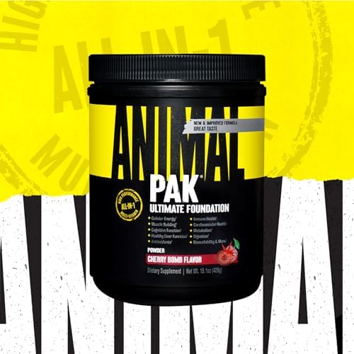 Animal Pak Multivitamin Powder All-in-1 Supplement | Cherry Bomb 60 Serving - Image 3