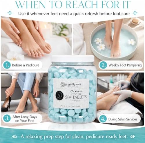 Ginger Lily Farms Botanicals Pedicure Spa Tablets, 600-Ct, Ocean - Image 5