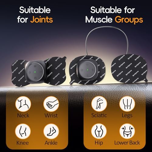 Comfytemp Wireless TENS Unit 30 Modes Muscle Stimulator for Pain Relief, FSA HSA Eligible 2 Packs Rechargeable TENS Machine with Remote, Pulse Muscle Stimulator for Back Shoulder Sciatica (4pads) - Image 6