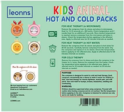 Leonns Kids Ice Packs for Boo Boos | Reusable Gel, Unicorn Cover, 4-Pack - Image 5