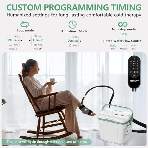 Programmable Timer Ice Machine for Ankle Post‑Surgery w/Quiet Pump - Image 5