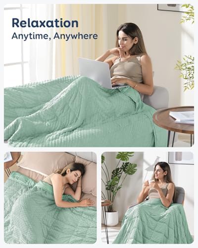 Kivik 20lbs Weighted Blanket for Adults, 60"x80" Queen Size Heavy Blankets - Image 5