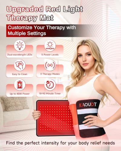 330 LEDs Medical-Grade TPU Red Light Therapy Pad for Muscle Joint Pain - Image 3