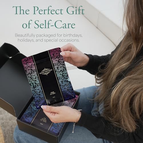 Spa Gift Set for Women – The Mini Spa Retreat | Bath Bombs, Sugar Scrub, Candle, 24K Gold Eye Masks & Steam Eye Mask | Self Care & Relaxation Gift Box for Stress Relief at Home - Image 6