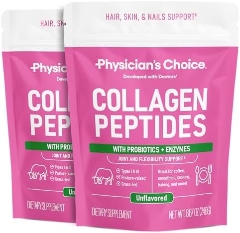 Physician's CHOICE Collagen Peptides Protein Powder, Grass Fed, 70 Servings by PhysiciansChoice