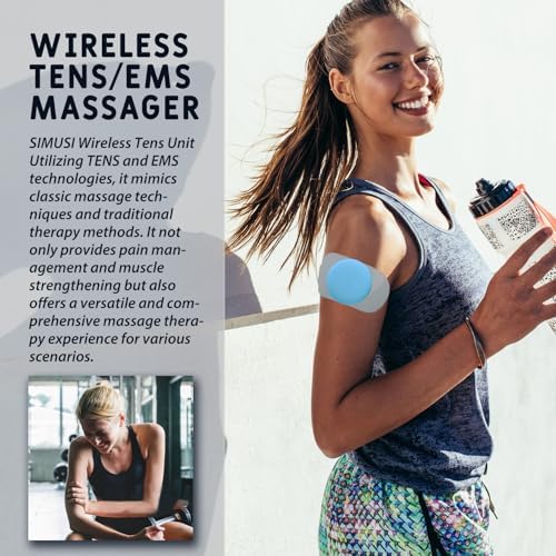 Wireless Tens Unit Muscle Stimulator, 18 Modes Electronic Stimulator Physical Therapy Tens Machine for Foot, Shoulder, Neck, Sciatica and Back Pain Relief, Controlled via App or Remote - Image 2
