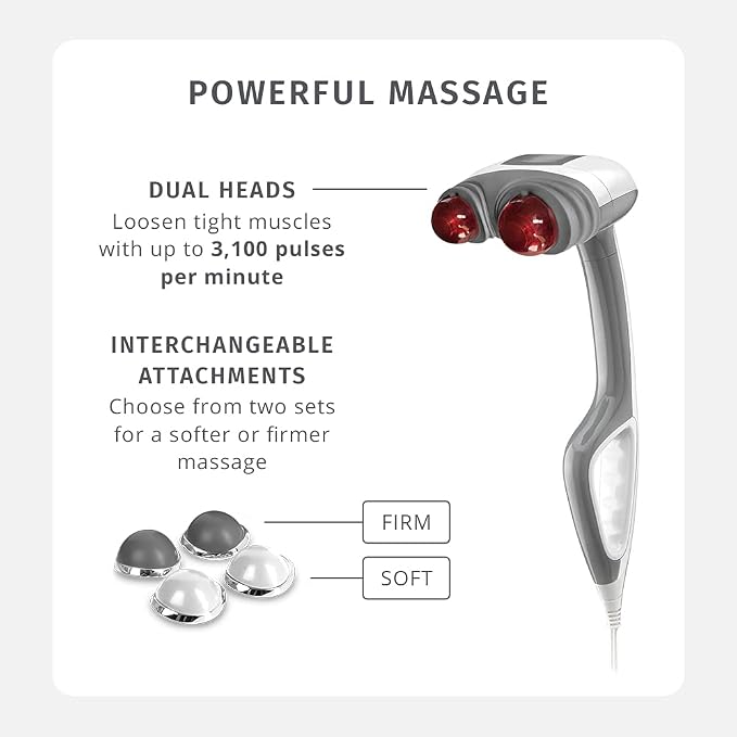 Homedics Back Massager Heated Automatic Percussion Body Massager - Image 2
