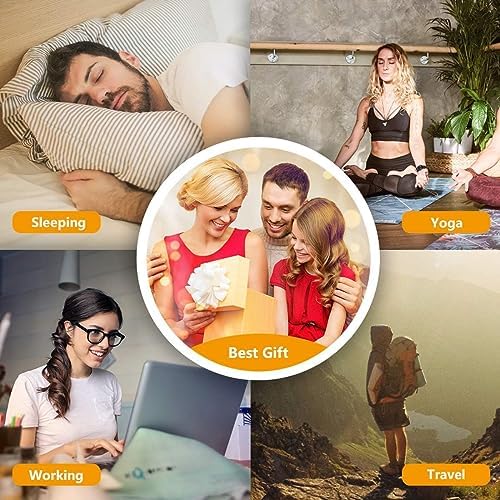 Sound Machine Easysleep White Noise Machine with 25 Soothing Sounds and Night Lights with Memory Function 32 Levels of Volume and 5 Sleep Timer Powered by AC or USB for Sleeping Relaxation (Black) - Image 7