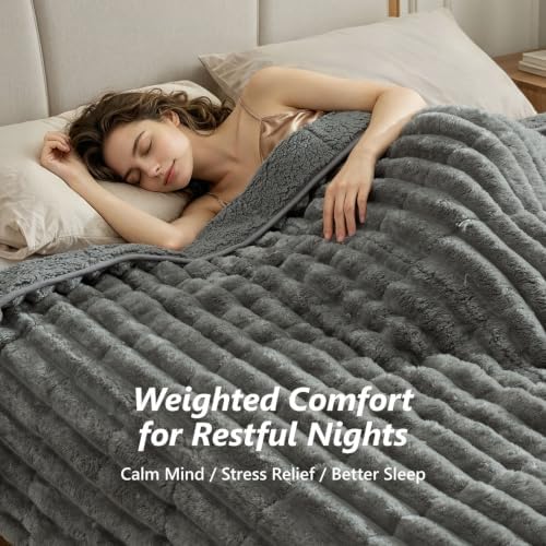 Mr. Sandman Weighted Blanket for Adults, Queen Size 60 x 80 Inches, 15 lbs - Image 4