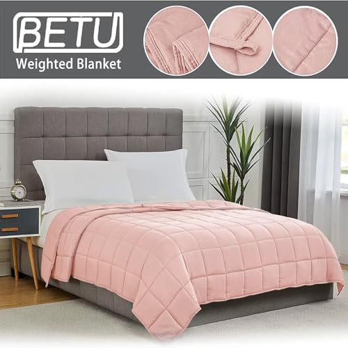 Weighted Blanket for Adults 20lbs, 80"x87", King Size Cooling Heavy Throw Blanket for 180-220lbs, Microfiber Soft Big Blankets Weighted Comforter, Pink - Image 6