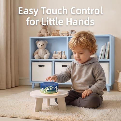 Kipcush White Noise Machine for Baby & Adults, Sleep Sound Machine with 30 Soothing Sounds, 8-Color Night Light, Memory Function, White Noise for Sleeping, Nursery, Office, Travel, Relaxation - Image 5