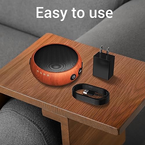 Sound Machine Small White Noise Machine with 30 Soothing Sounds Sleep Machine for Baby Kids Adults Natural Sounds Rain Fan Brown Pink Nosie Machine with 36 Volume Levels for Office Home Travel(Wooden) - Image 6