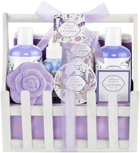 Gift Baskets for Women, Lavender Gift Sets for Women Self Care by Ariosemonde