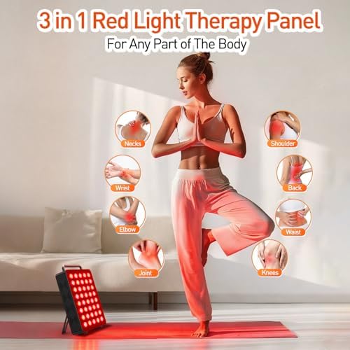 Red Light Therapy Panel 5 Wavelength 40 Dual Chip LEDs Black - Image 4