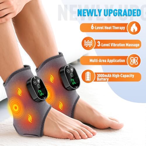 2-Pack Foot Renew Foot Massager, Cordless Ankle Heating Pad with Massager - Image 2
