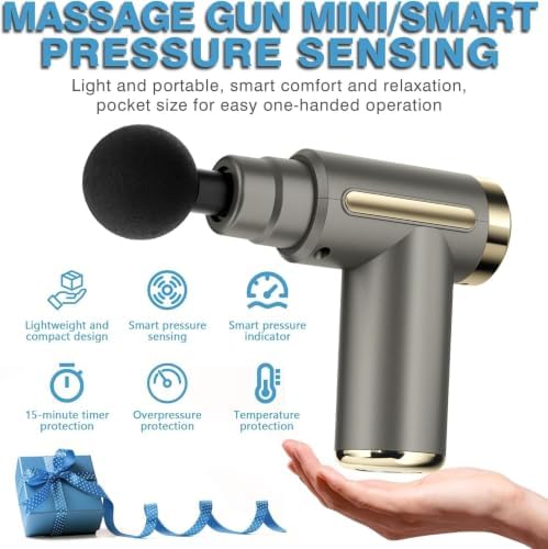 Jancane Mini Massage Gun with Case, Deep Tissue Muscle Massager with 6 Speeds & 4 Heads, Super Quiet Handheld Percussion Massager for Pain Relief, Athletes, Office Workers & Parents, Portable Gift - Image 6