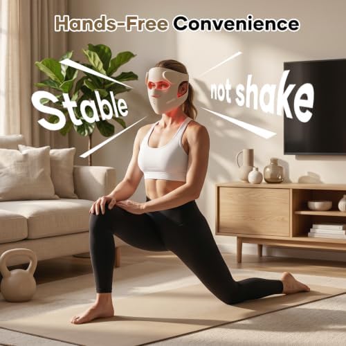 RB-061 Red Light Therapy Mask for Face,USB-C Rechargeable 850nm - Image 4