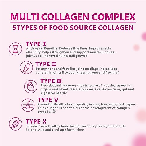 OMOGS Collagen Peptides Powder, with Prebiotics & Cranberry Extract -Hydrolyzed Collagen Peptides Support Hair, Skin, Nail, Bone & Digestive Health, Grass Fed, Non-GMO, for Women & Men - Image 2