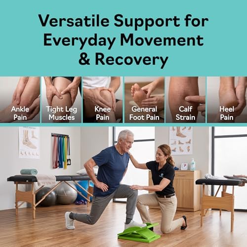 Slant Boards for Exercise, Wooden Slant Board, Calf Stretch Board with 7 Incline Angles, Velour Board, Balance Board & Calf Stretcher, Portable Incline Board for Physical Therapy, Ankle Mobility, Heel & Knees - Image 5
