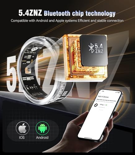 10 Gen Diamond Smart Ring and Wireless Charging Case【Industry Ranking No.1 – 0 Measurement Error】 2026 Smart Ring for Women & Men for Sleep Tracking Wearable Device,Fitness Ring 11# - Image 6