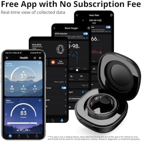 COLMI R10 Smart Ring, Sleep Health & Skin Temperature & 5ATM(Black, 10) - Image 5