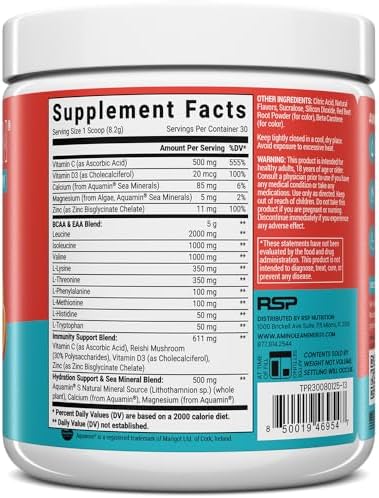 AminoLean Recovery Electrolytes Powder with Vegan BCAA + EAA Amino Acids - Image 7