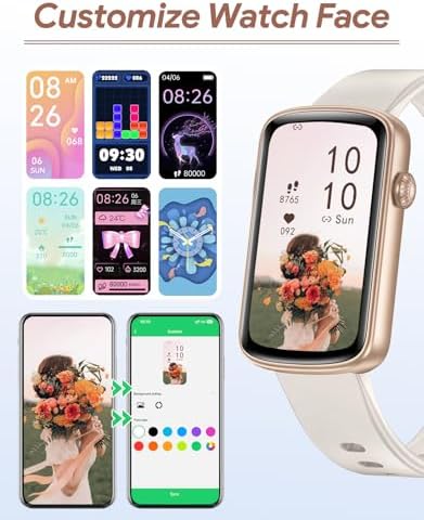 Fitness Tracker, Fitness Watches for Women Men with Heart Rate Monitor Blood Oxygen Sleep Tracker Pedometer, 1.47" Smart Watch Step Calorie Counter for Android iOS IP68 Waterproof - Image 2