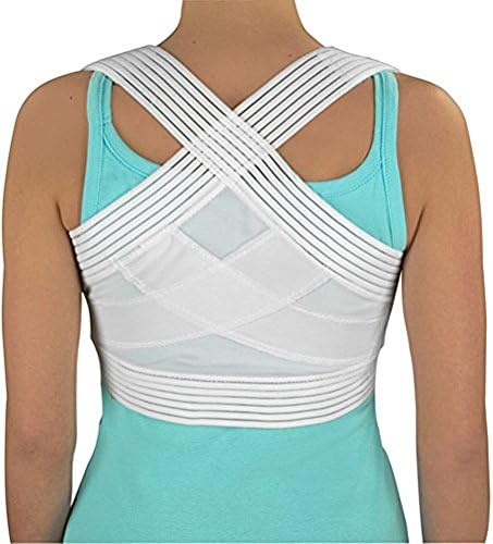 DMI Posture Corrector for Men and Women, Adjustable Criss-Cross Support for Reducing Back Pain and Strain, Comfortable and Breathable, Machine Washable, White, Large, 42" to 44" Chest Size - Image 5