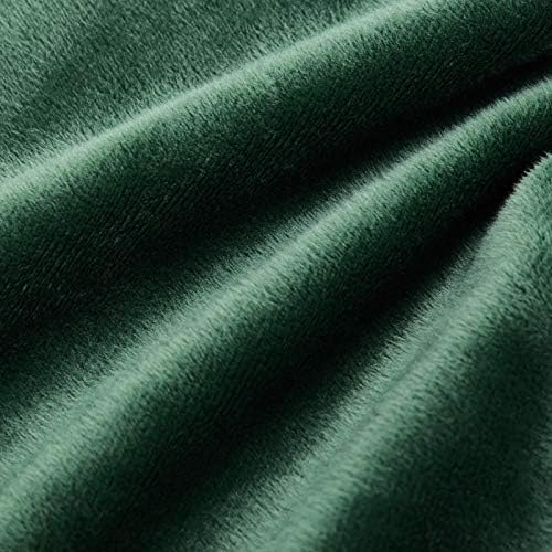TONGDADA Weighted Blanket Cover (Dark Green Minky, 48''x72'' Duvet Cover) - Image 4