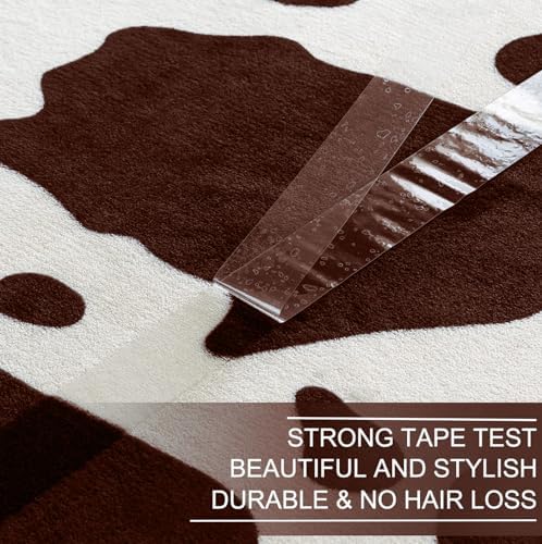 Richave Fleece Cow Print Blanket for All Season - Premium Lightweight Anti-Static Brown and Ivory King Size Blankets Plush Gift for Daughter Mom, Bedroom Decor 90" x 108"(Brown Cow) - Image 4