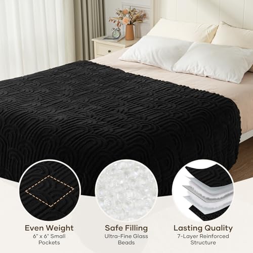 Cottonblue Weighted Blanket for Adults 15lbs Queen Size 60"x80" Soft Sherpa - Image 4