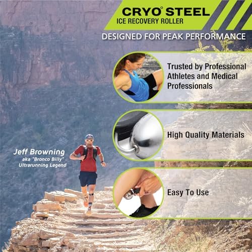 Pro-Tec Athletics Rollers, RM Extreme, RM Extreme Mini Roller, Cryosteel Ice Roller, Portable Roller, Deep Tissue Massage, Muscle Relief, Hamstring, Quadriceps, Multi-Directional, Enhance Performance - Image 2