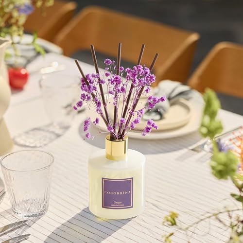 COCORRÍNA Reed Diffuser - Grape 6.7 fl oz Reed Diffuser with Sticks, Home Bedrrom Bathroom Shelf Decor - Image 3