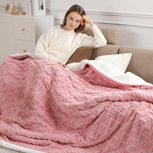 Pink Heated Blanket Twin - 62"x84" Electric Blanket Twin Heating Blanket by SafeWarmthTrustedComfort