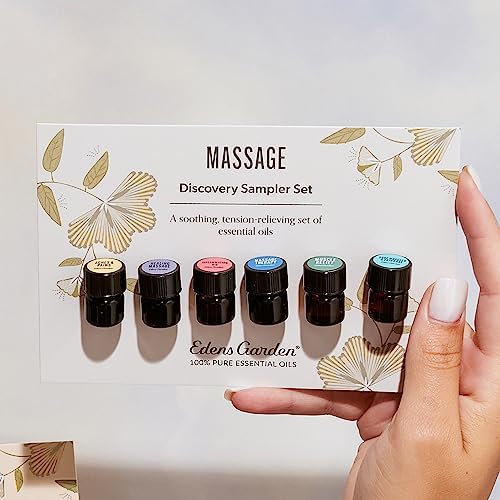 Edens Garden Massage Essential Oils Discovery 6 Set 100% Pure .92 ml 6 Pack - Image 3