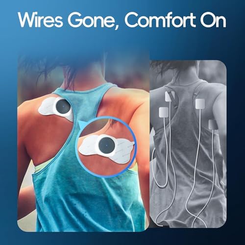 Comfytemp Transcutaneous Electrical Nerve Stimulator, Wireless TENS Unit Muscle Stimulator for Pain Relief, Rechargeable Portable TENS Unit Machine with Two Hosts for Back, Shoulder, Waist, Leg, Arm - Image 5