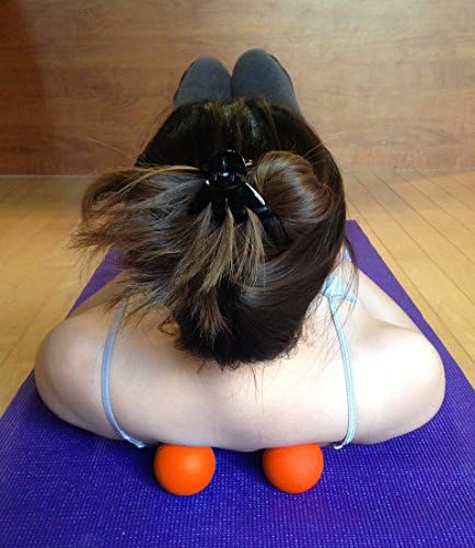 Kieba Massage Lacrosse Balls for Myofascial Release, Trigger Point Therapy, Muscle Knots, and Yoga Therapy. Set of 2 Firm Balls (2 Orange) - Image 3